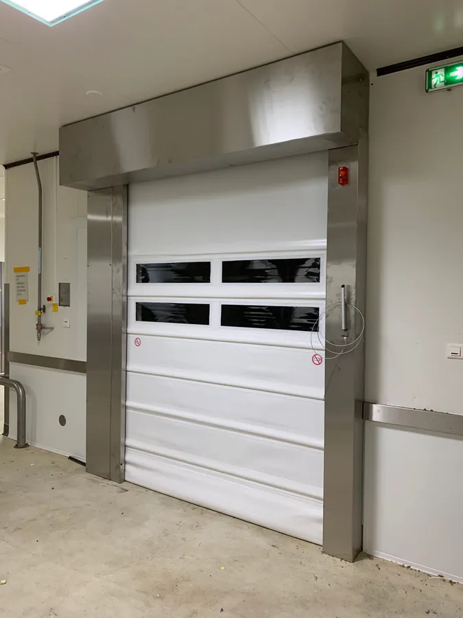 Porte souple salle propre