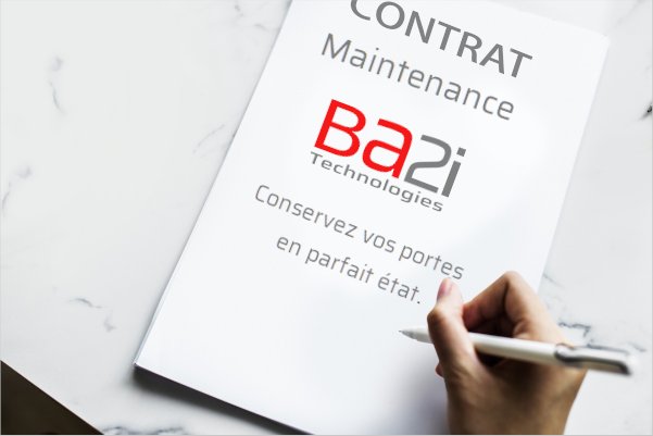 contrat de maintenance porte souple